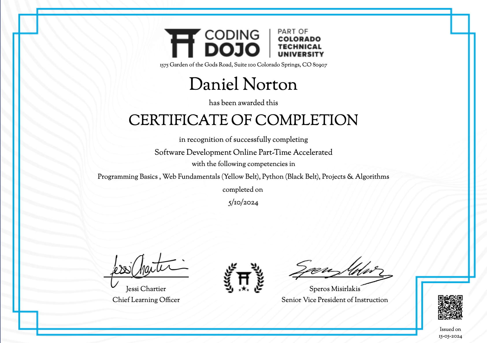 Certification